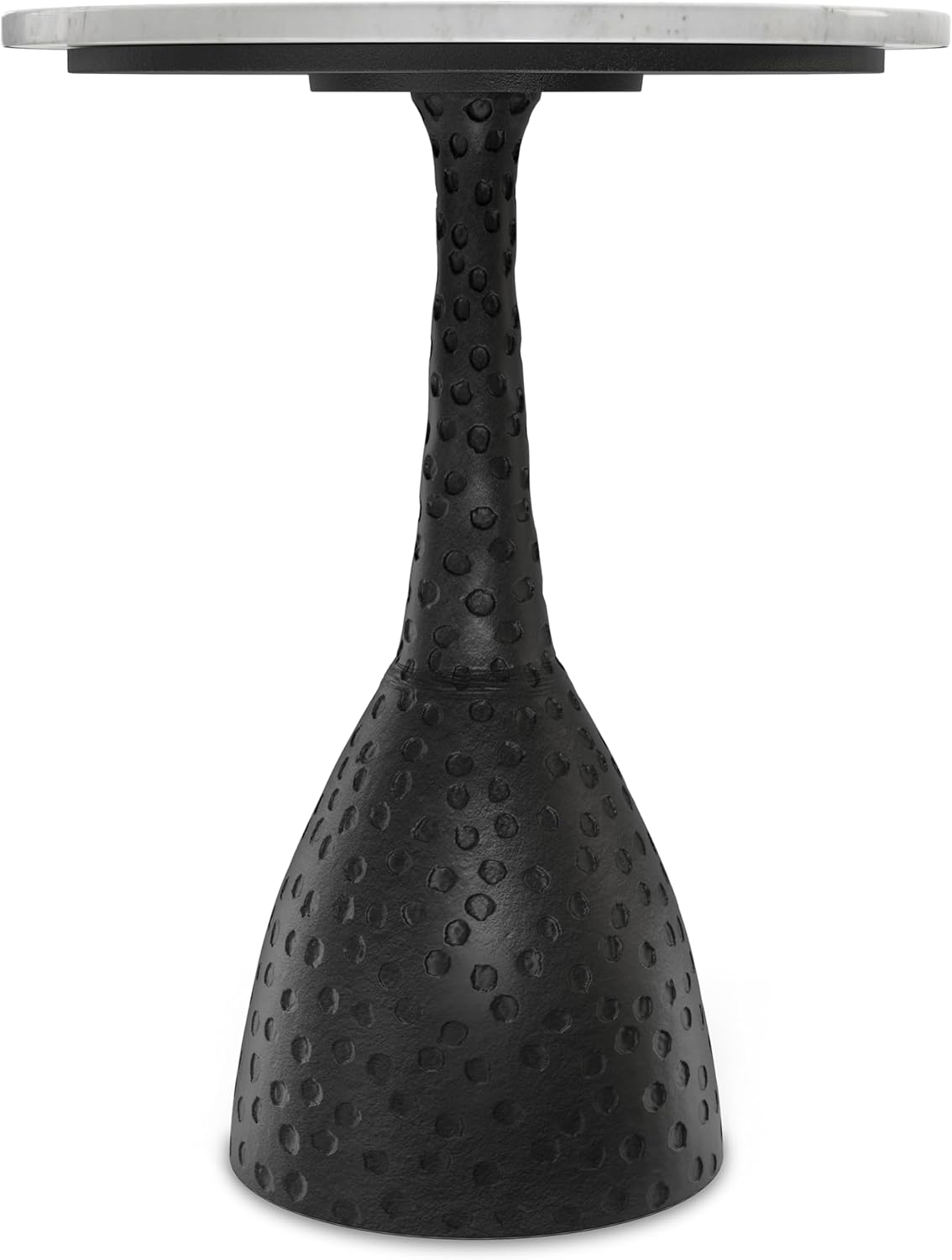 SIMPLIHOME Myles Contemporary Modern 16 inch Wide Metal Side Table in Black for the Living Room and Bedroom