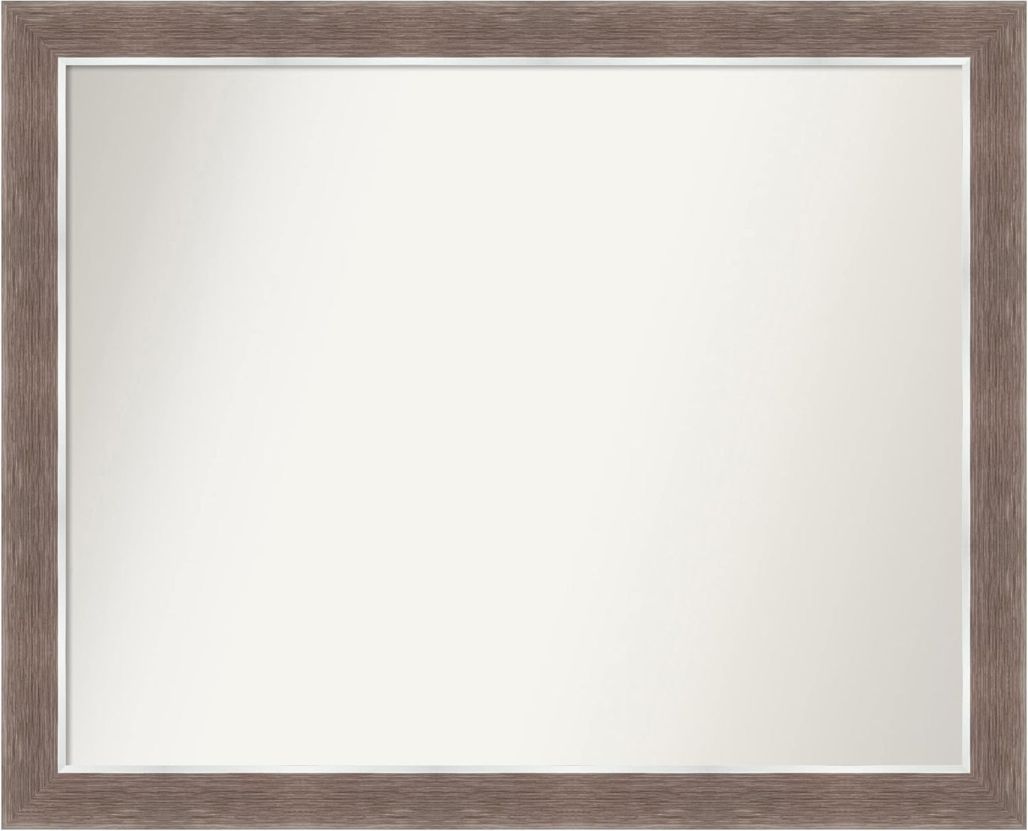 Amanti Art Brown Bathroom Mirror for Over Sink, 26x32 Noble Mocha Rectangle Vanity Mirror, Large Casual Frame, Hangs Horizonally and Vertically, Bathroom Wall Decor, Non-Beveled Edge from WI, USA