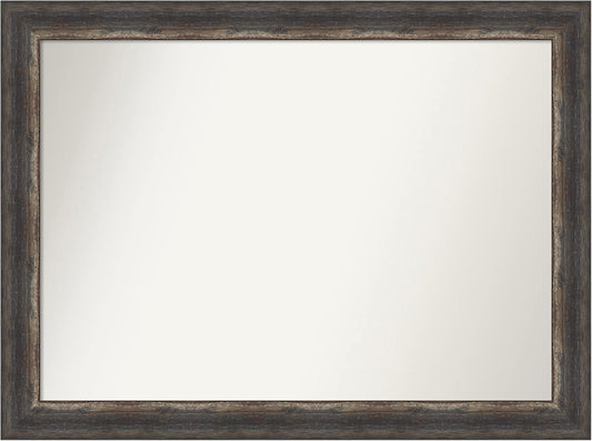 Amanti Art Bronze Bathroom Mirror for Over Sink, 35x46 Ballroom Bronze Rectangle Vanity Mirror, X-Large Traditional Frame, Hangs Horizonally and Vertically, Bathroom Wall Decor, Non-Beveled Edge