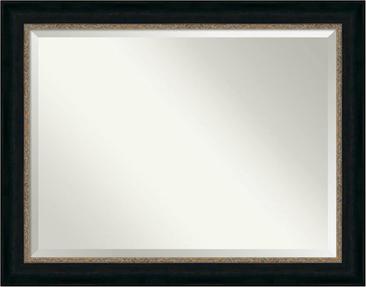 Amanti Art Bronze Bathroom Mirror for Over Sink, 37x47 Paragon Bronze Rectangle Vanity Mirror, X-Large Traditional Frame, Hangs Horizonally and Vertically, Bathroom Wall Decor, Beveled Edge