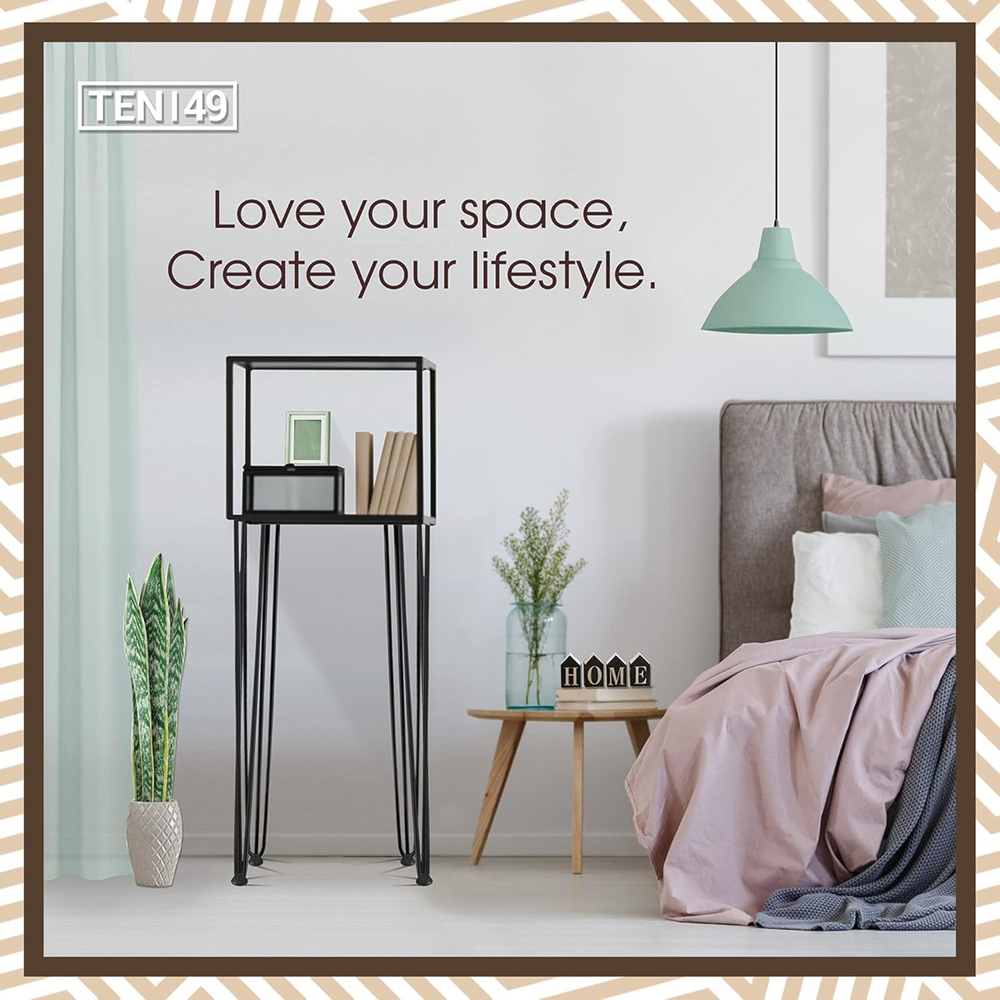 TEN49 Heavy Duty Hairpin Table Legs - 40 Inch Industrial Black Furniture Legs - 1/2" Extra Thickness 3 Solid Rods Metal Table Legs - Fit for Mid-Century Modern Standing Desk, Bar Height Table Legs