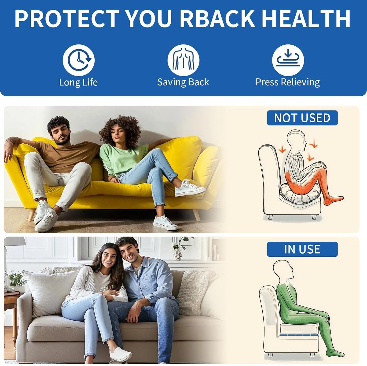 Heavy Duty Sofa Cushion Support Board for Sagging Sofas, 21.5''x 78'' Laminated Wood Sofa Cushion Support Board, Deep Support and Seat Protection