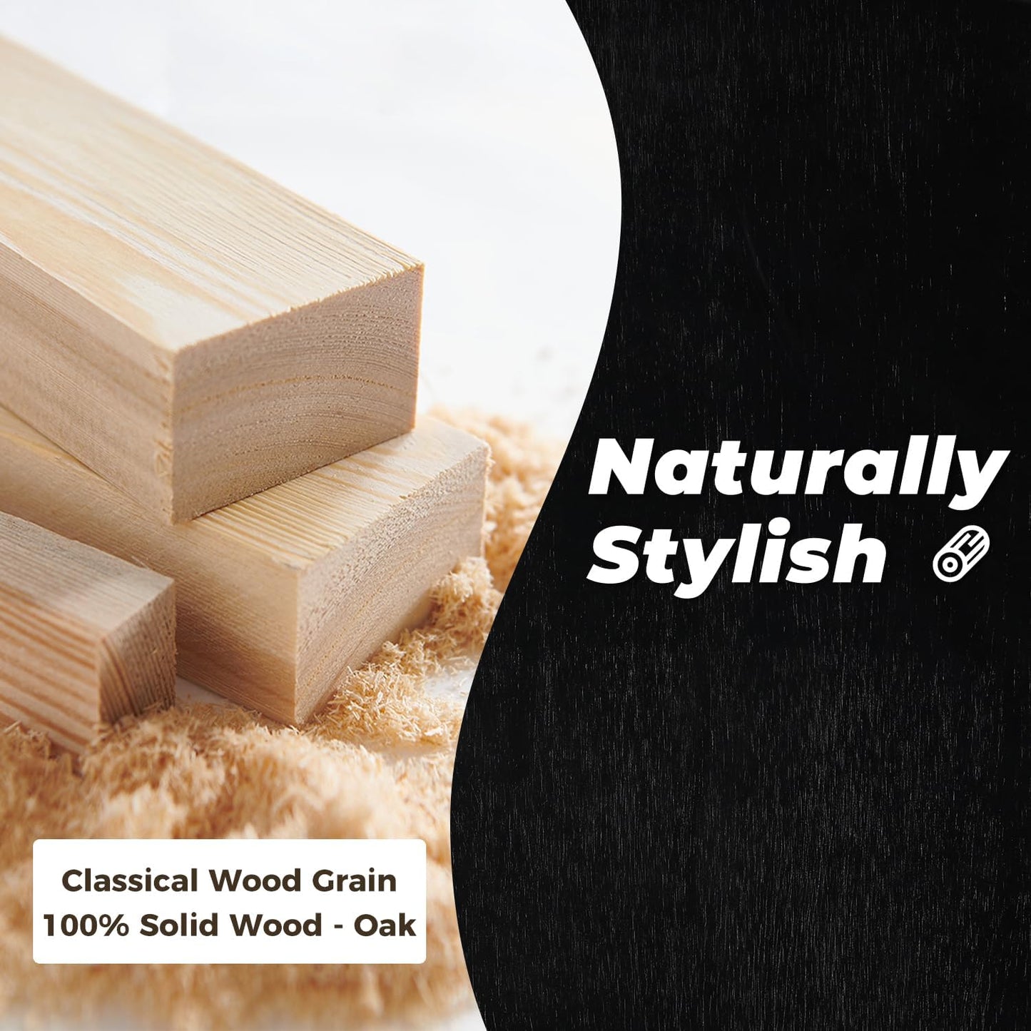 DELAVIN 29.5" Solid Wood Dining Table, Modern Small Dining Table, Square Farmhouse Kitchen Table, Cafe Table for Living Room Dining Room, Easy Assembly, Black