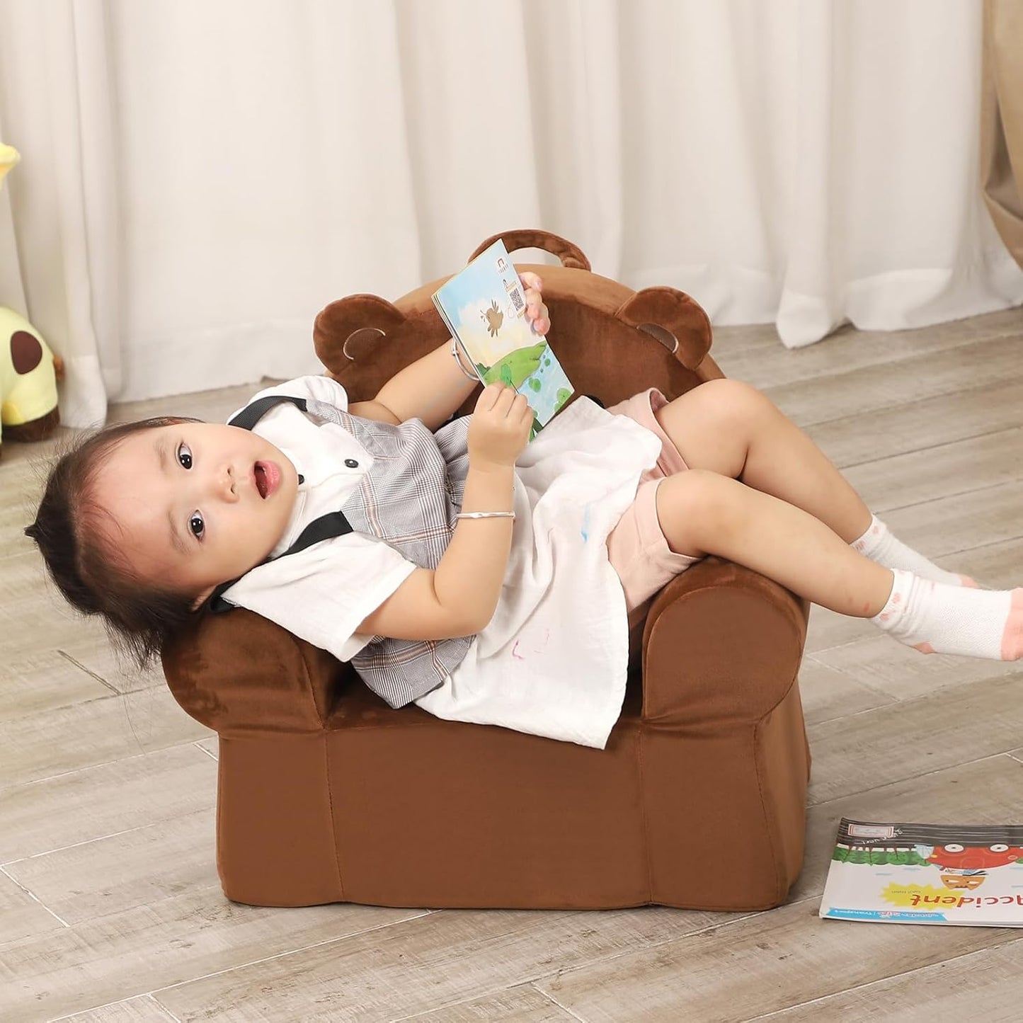 Cuddly Toddler First Chair, Premium Character Chair, Brown Bear, 18 Month up to 3 Years