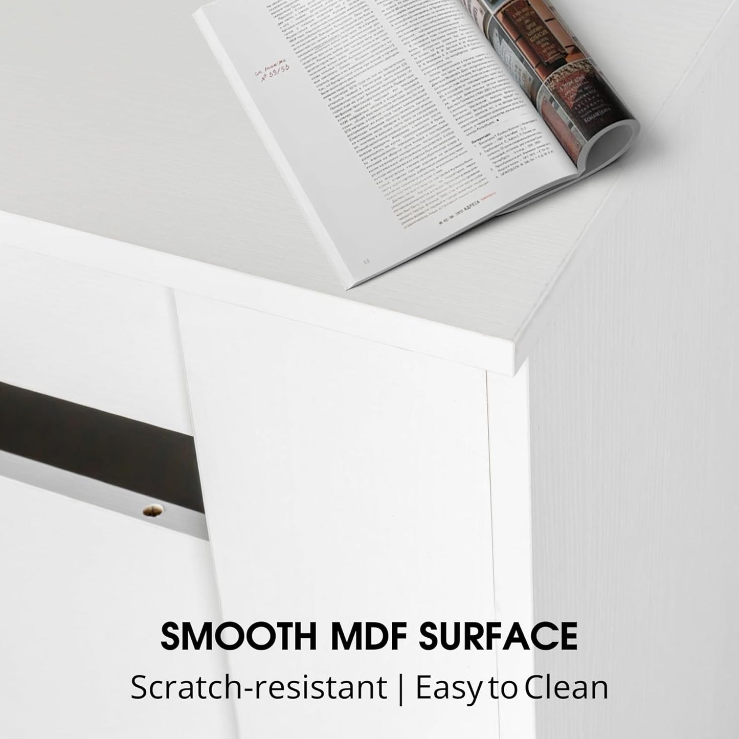 Expandable Dining Table, Convertible Table for Dining Room, Kitchen and Small Spaces, for 2-10 People, White