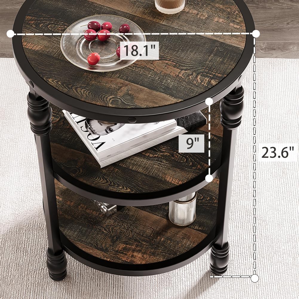 GarveeHome Round End Table Accessories