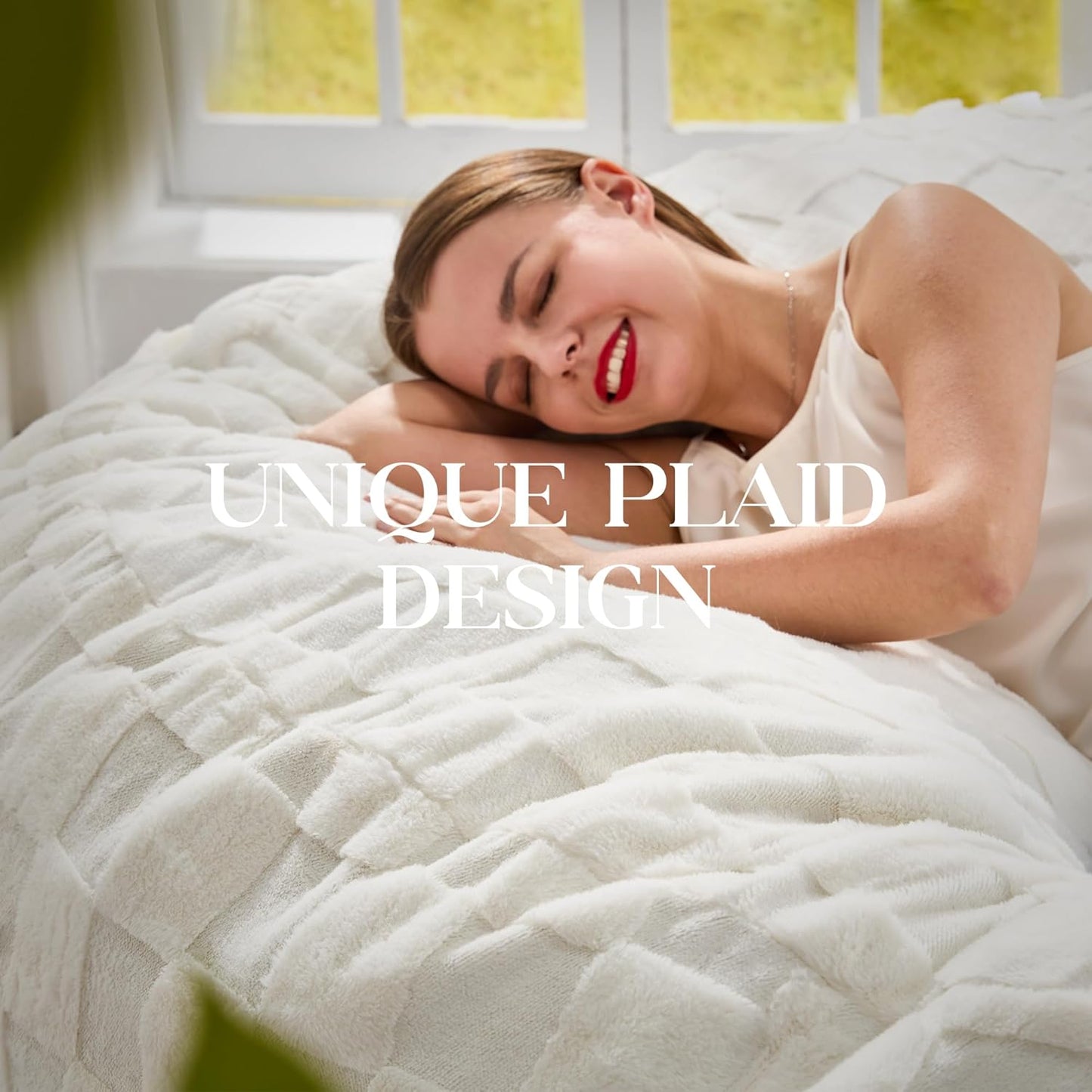 Hobestluk Bean Bag Chairs Beanbag Chair with Filler Adult Bean Bags with Fluffy Cover, Giant Bean Bag Chairs for Adults for Living Room, Bedroom (White, 6FT - 70" x 70" x 15")