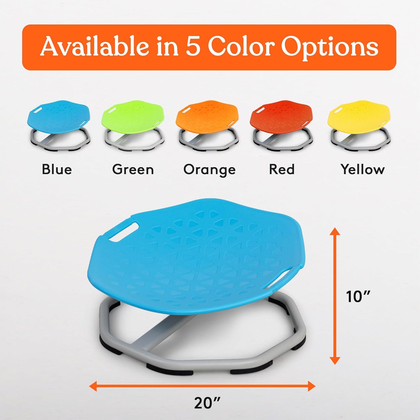 Special Supplies Spinning Chair for Kids- Versatile Kids Sit and Spin Sensory Chair for Training Body Coordination - Sensory Swivel Chair for Playroom, Bedroom, or Nursery (Blue)