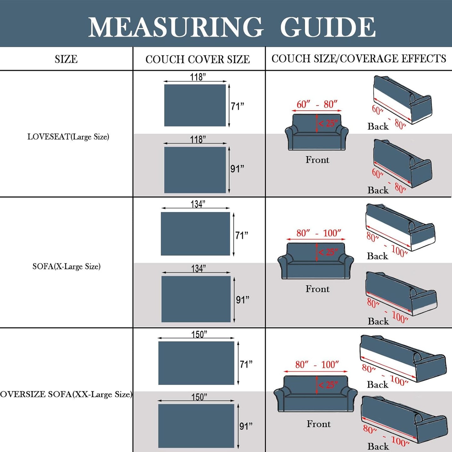 HANDONTIME Couch Slipcover Dog Sofa Covers Boho Couch Cover for Dogs Blue Sofa Throw Cover Bohemian Sofa Covers for 3 Cushion Couch Herringbone Sectional Couch Cover Slipcovers for Sofas, 91" X134"