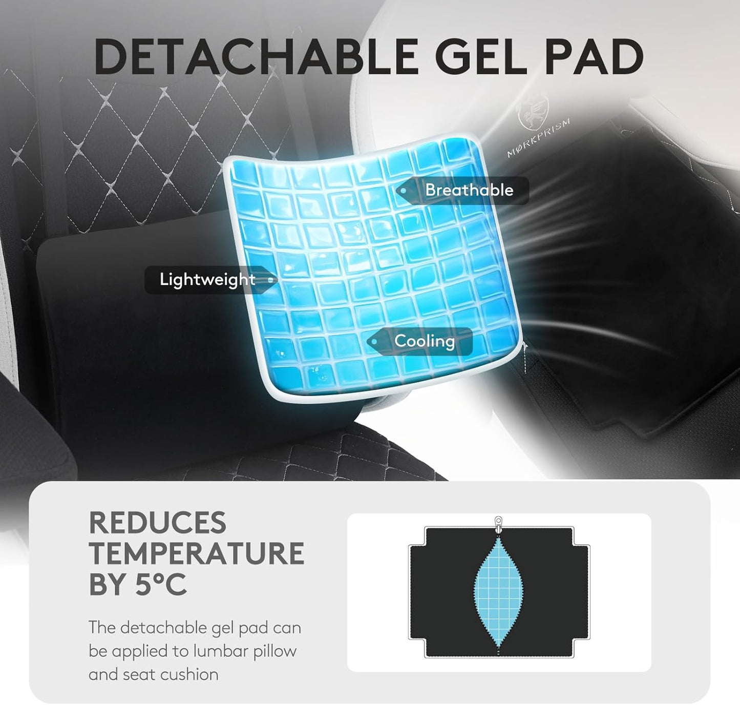 Gaming Chair Breathable Fabric,Computer Office Chair with Footrest,Massage Lumbar Support and Gel Pad,Ergonomic Reclining Gamer Chair with Adjustable Armrests and Spring Cushion Black Grey