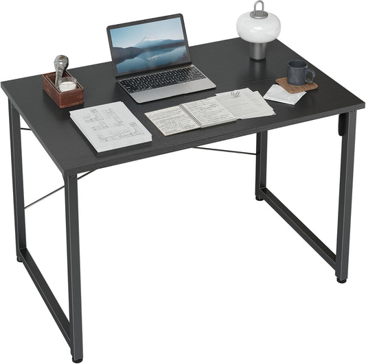 Cubiker Small Computer Desk, 32 inch Home Office Kids Desk for Bedroom and Small Spaces, Modern Simple Cheap Table for Studying, Writing, Working, Dark Black