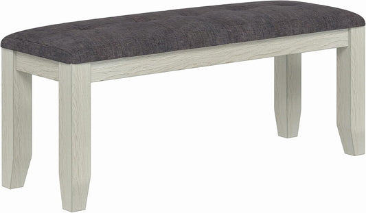 Solid Wood Dining Table, Part of Dining Table Set- Mix and Match Table, Chair, and Bench Sold Separately for Dining Room, Kitchen, Grey