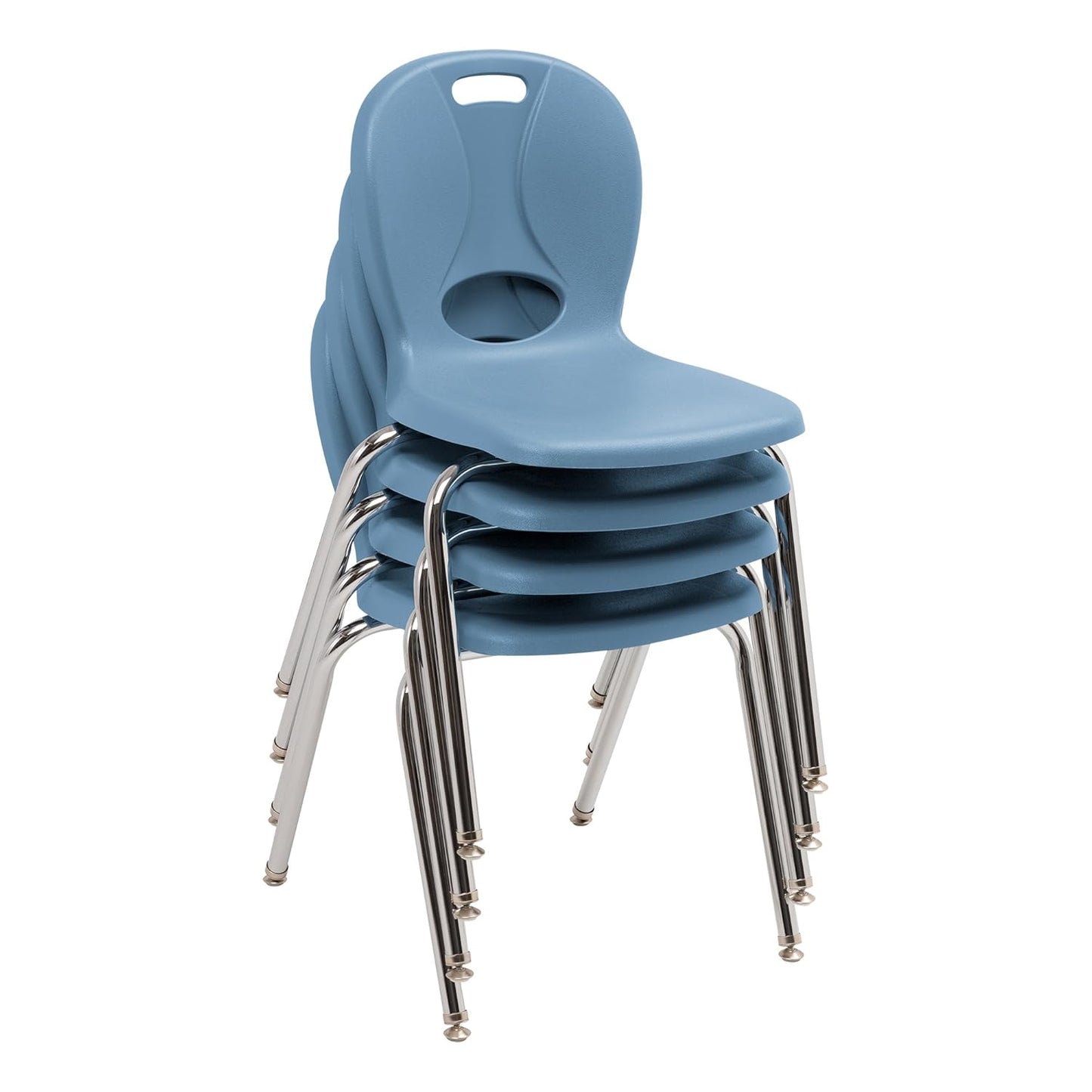 Learniture Structure Series School Chair, 18" Seat Height, Blue LNT-118-CSW-SB (Pack of 4)