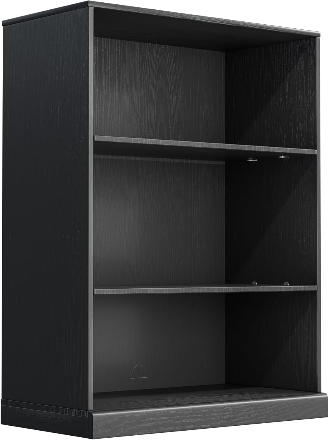 36" Wooden Book Shelf, 2 Shelf Bookcase, Modern Bookshelf with Adjustable Shelf for Home Office, Study Room, Black