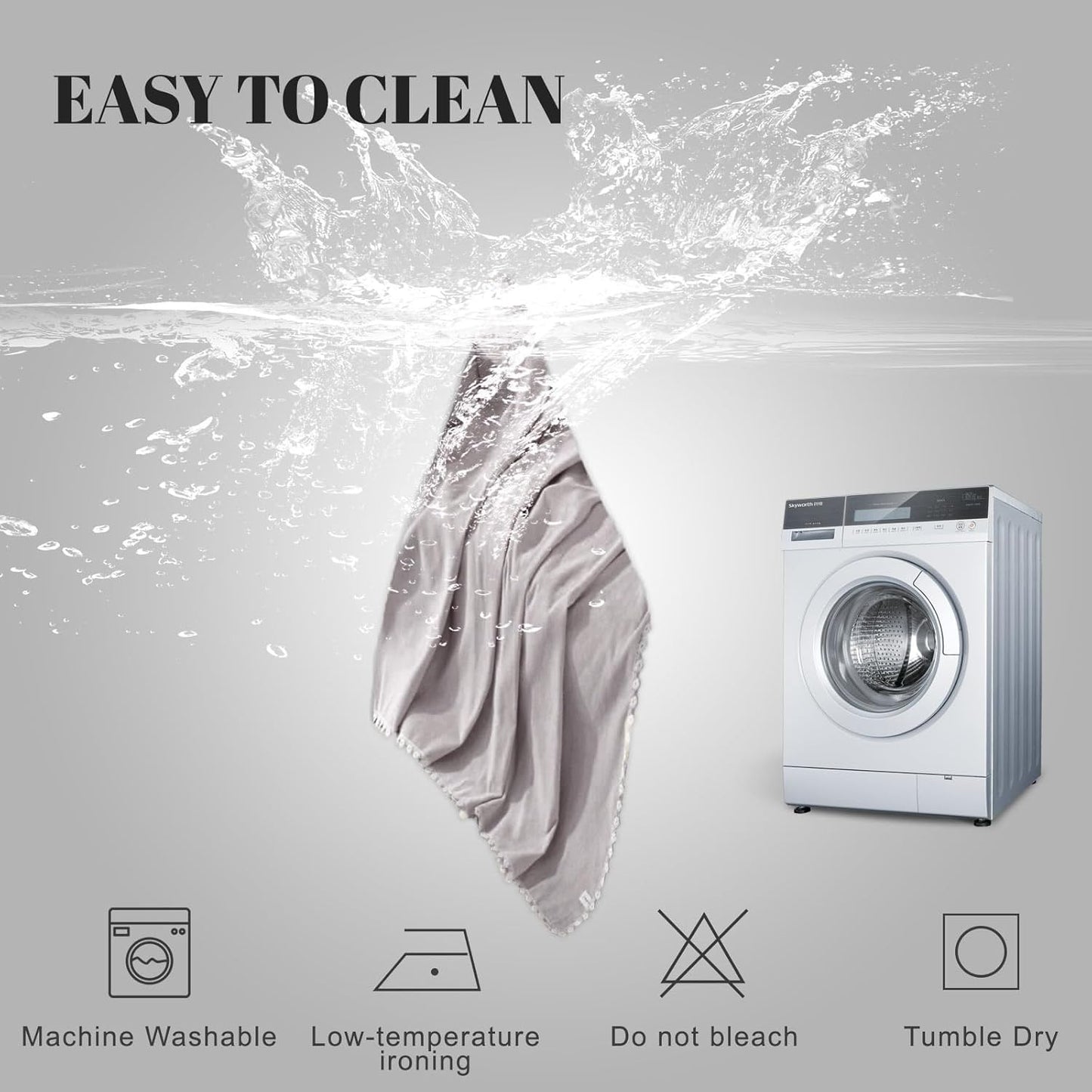 HANDONTIME Couch Cover for Dogs Grey Sectional Couch Covers for 3 Cushion Couch Sofa Flower Lace Sofa Covers Machine Washable Easy Install Futon L Shaped Couch Cushion Covers for Cat Kids, 71" X134"