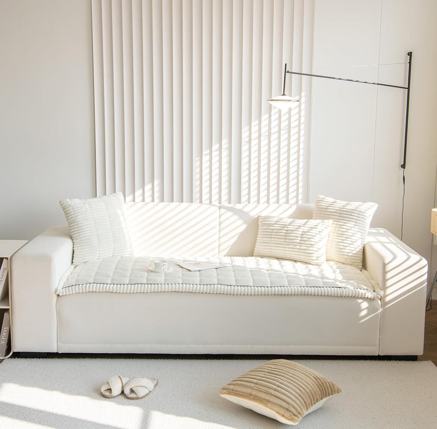 ZQFFB Pet Couch Cover Dogs Washable Non-Slip Couch Protector Pet Friendly Dog Mat for Couches and Sofas