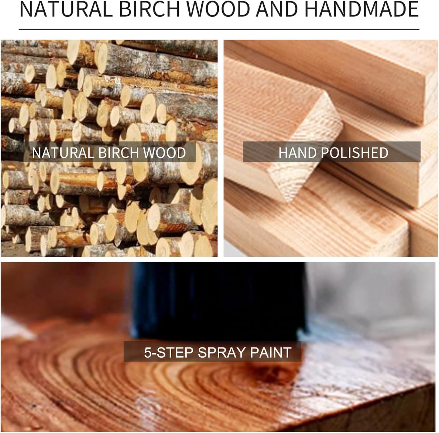 Wood Coat Rack Stand, Classic Wooden Coat Rack Freestanding with Sturdy Triangle Base, Vintage Coat Racks with 14 Hooks, Natural Birch Wood Entryway Corner Office Coat Hall Tree Hanger Stand