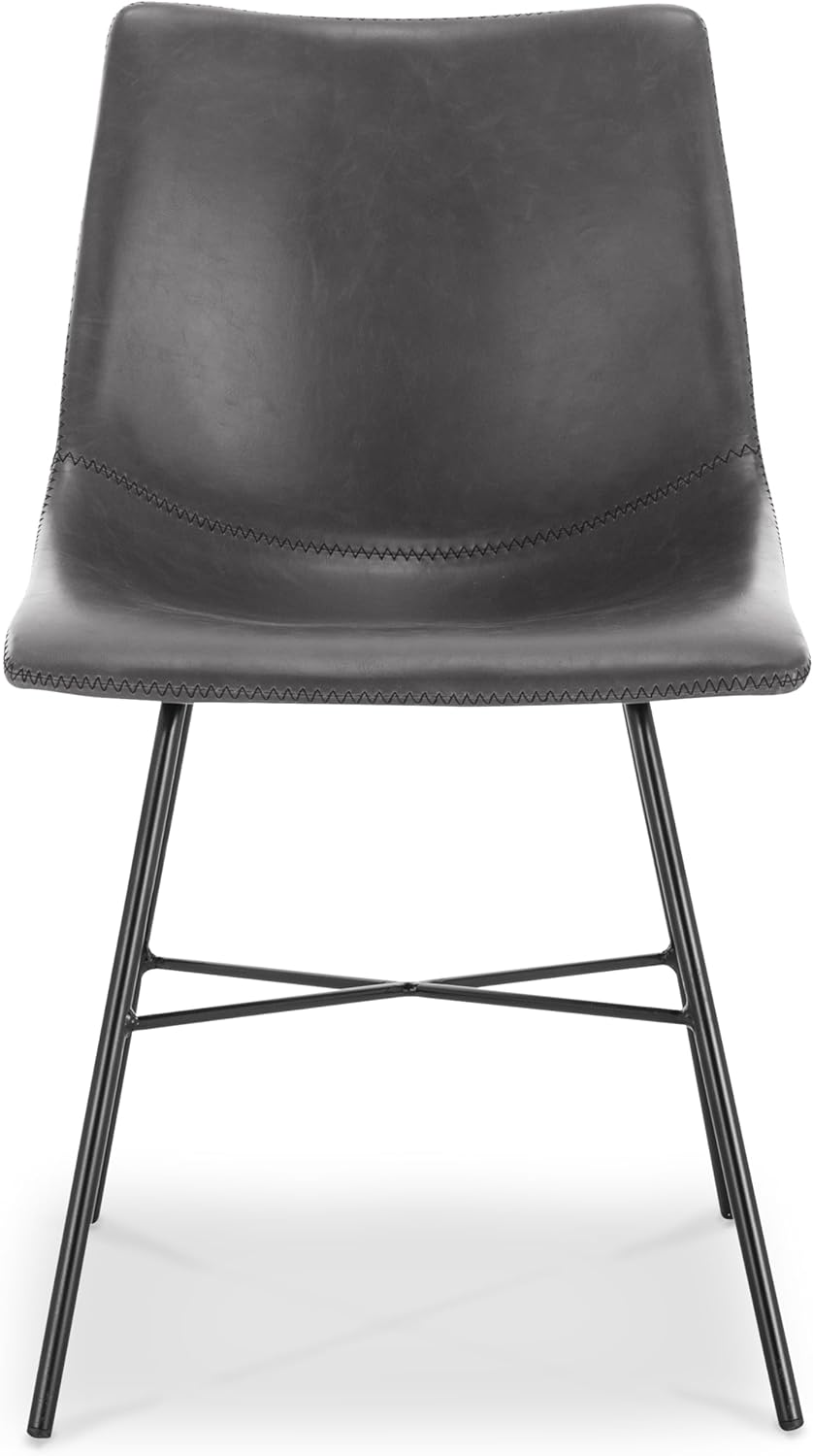 Poly and Bark Paxton Dining Chair, Set of 2 Grey