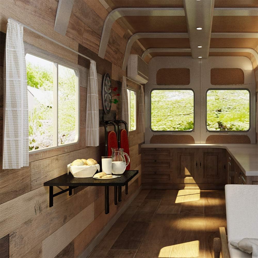 Need Wall Mounted Folding Table - Heavy Duty Small Fold Down Dining Table Length 30" Width 20" Perfect Addition to Home Office/Laundry/Home Bar/Kitchen & Dining Room AC15CB(L30 W20)