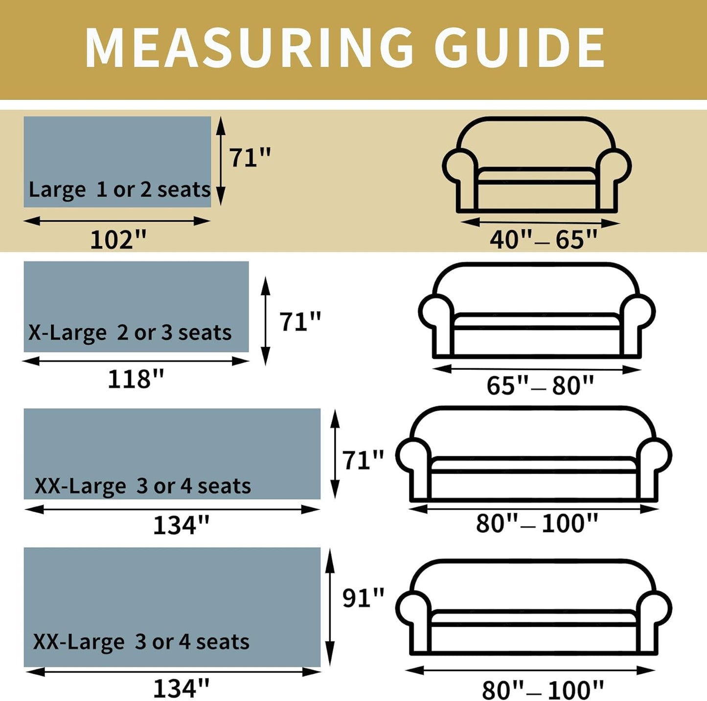 Non Slip Sofa Covers Couch Covers for 3 Cushion Couch Sofa Pet Friendly Washable Couch Covers for Sofa, Soft Thick Sectional Couch Covers L Shape Furniture Protector for Kids, Dogs 71" X102"