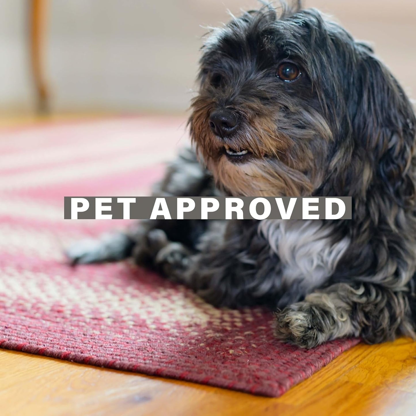 Autumn Maple Burgundy and Tan Oval Braided Rug, Jute, 27"x45" - Rustic Primitive Decor for Entryway, Kitchen, Everywhere