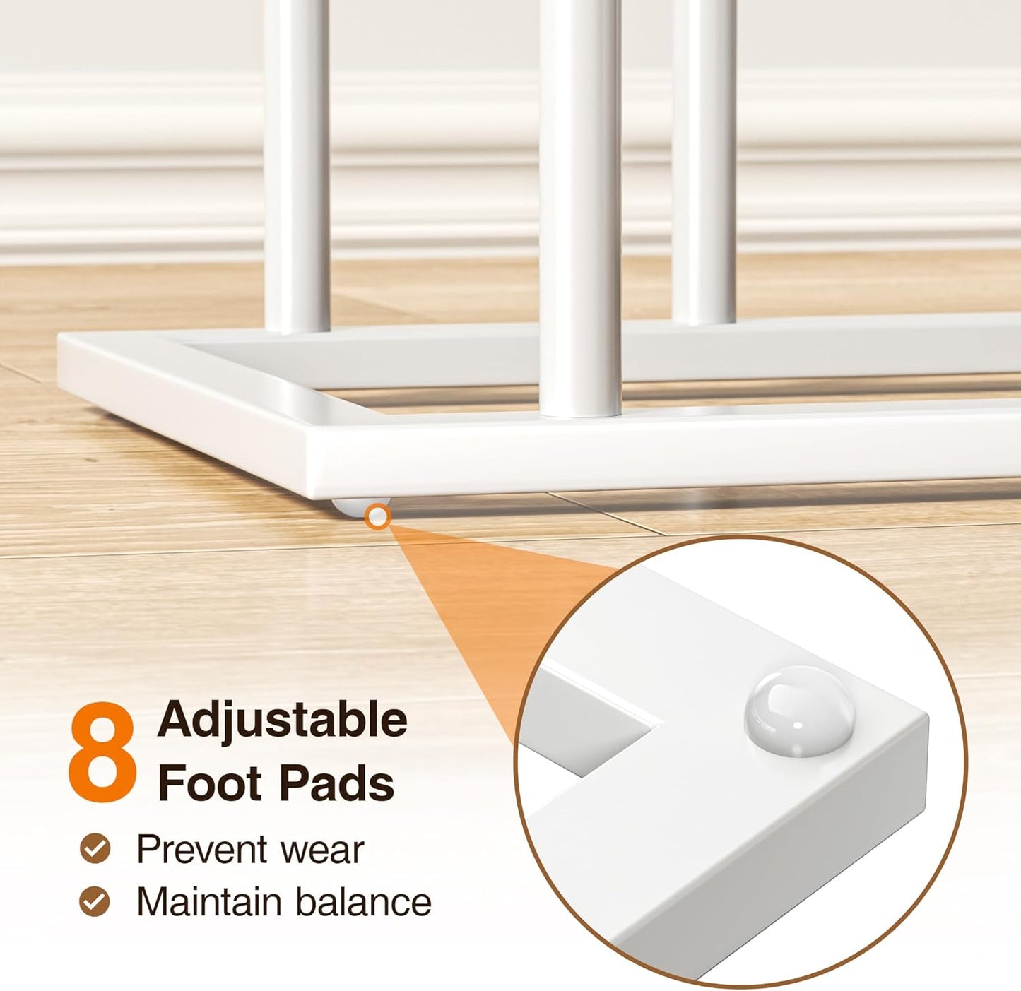 pickpiff Boot Rack Organizer Tall Boots, White Boot Storage Organizer Tall Boots for Closet, Entryway, Garage, Porch, Free Standing Shoe Racks for 6 Pairs