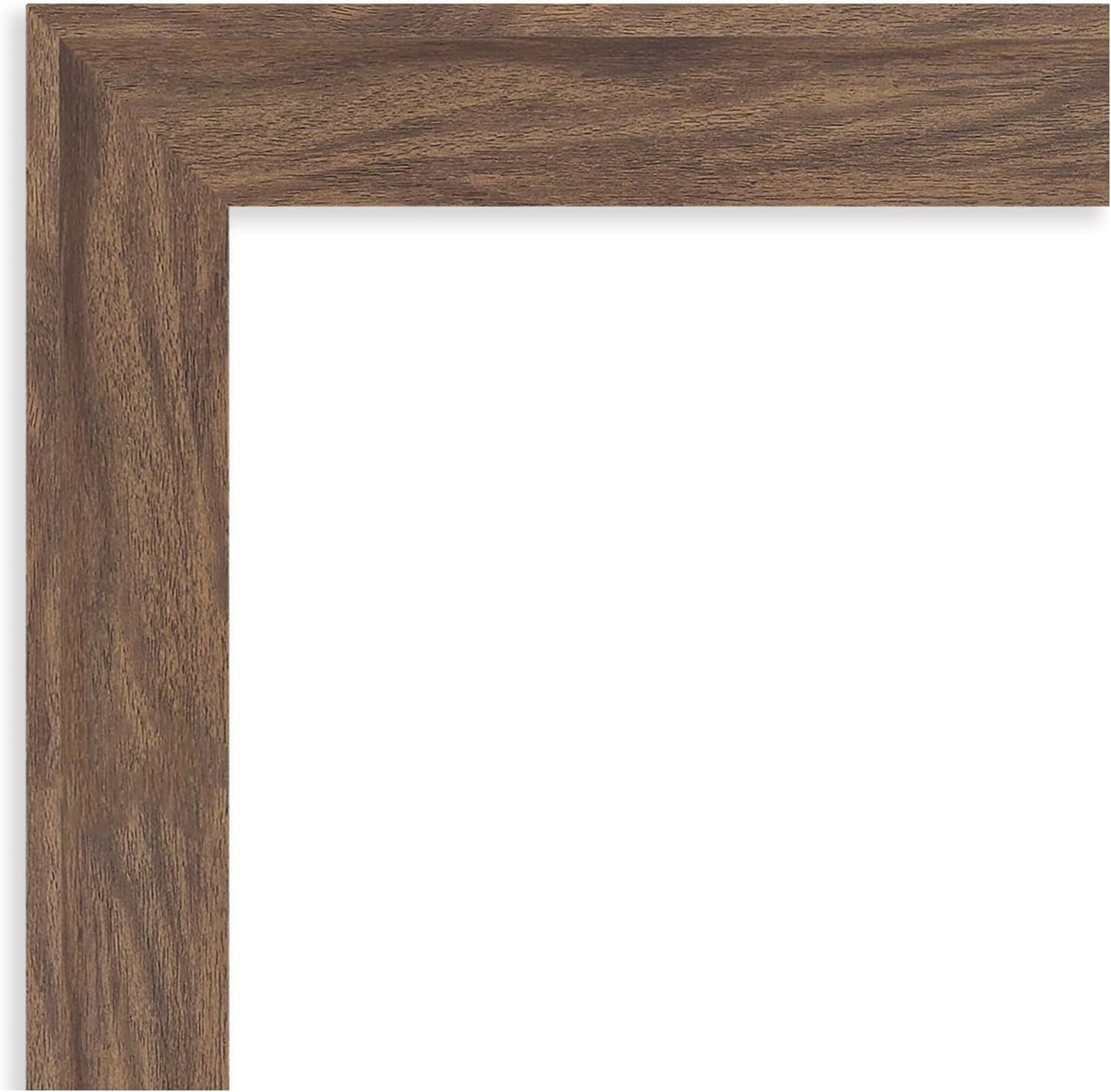 Amanti Art Brown Bathroom Mirror for Over Sink, 29x23 Pia Medium Brown Rectangle Vanity Mirror, Medium Casual Frame, Hangs Horizonally and Vertically, Bathroom Wall Decor, Non-Beveled Edge