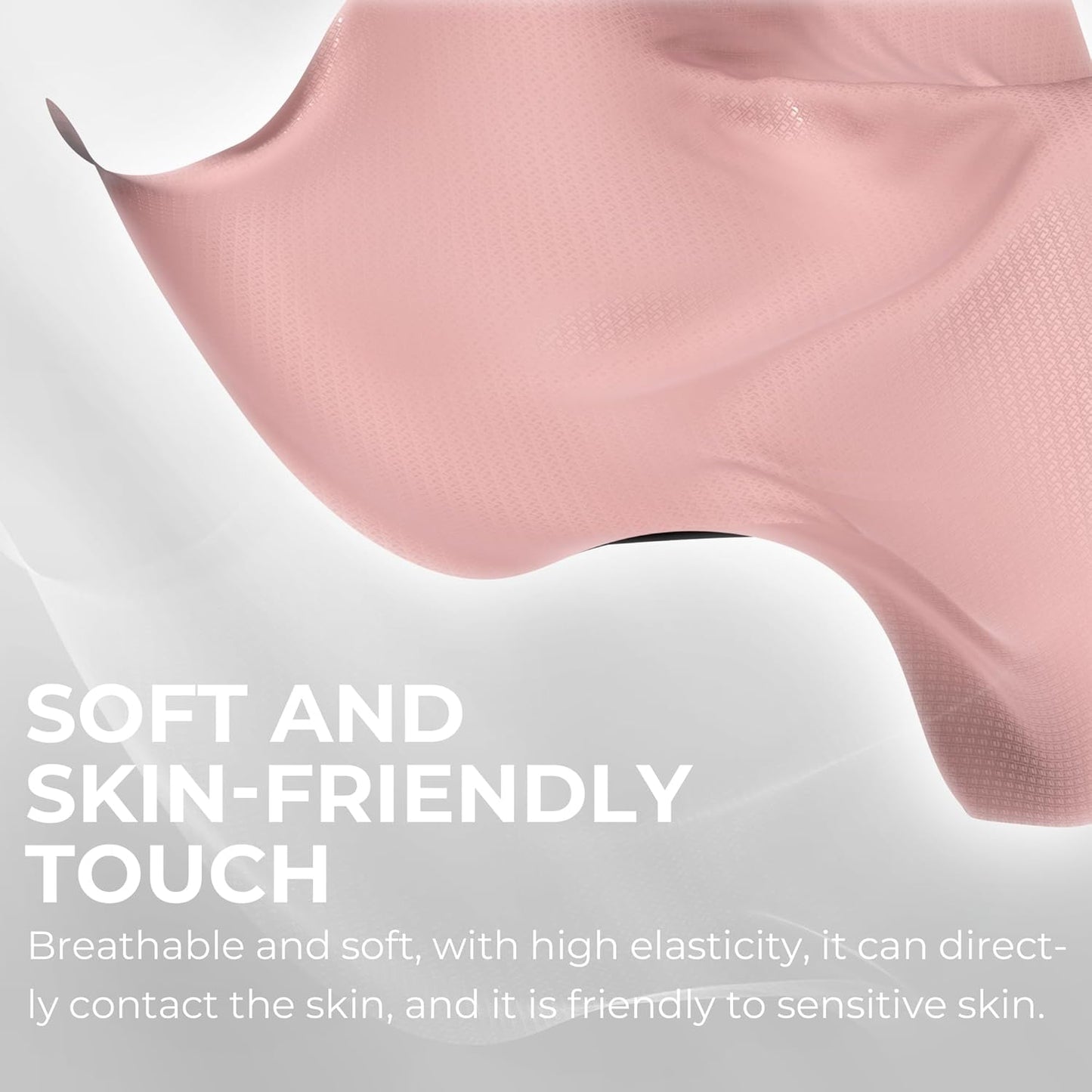 Dowinx Gaming Chair Breathable Fabric Game Chair with Gel Pad and Storage Bag, Comfortable Gamer Chair with Pocket Spring Cushion, Ergonomic Computer Chair with Footrest, Pink