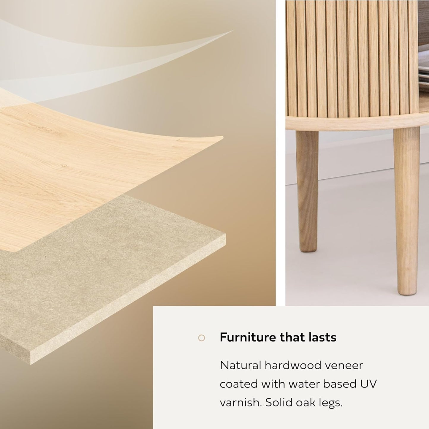 WERMO 71’’ Sideboard Storage Cabinet with Doors and Shelves - Wood Credenza for Living Room, Bedroom, Entryway and Home Office Cabinet. Kitchen Buffet, Modern Media Console Table with Storage (Oak)