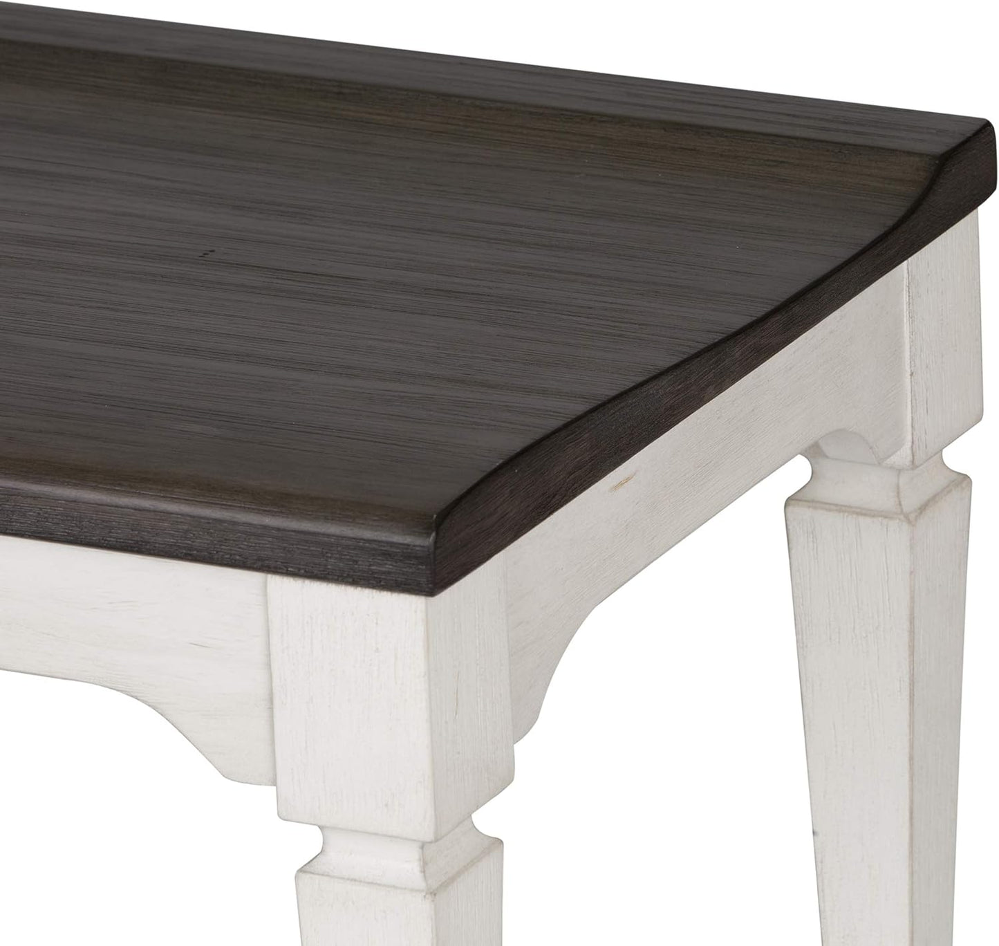 Liberty Furniture Industries Allyson Park Wood Seat Bench, W52 x D17 x H19, White
