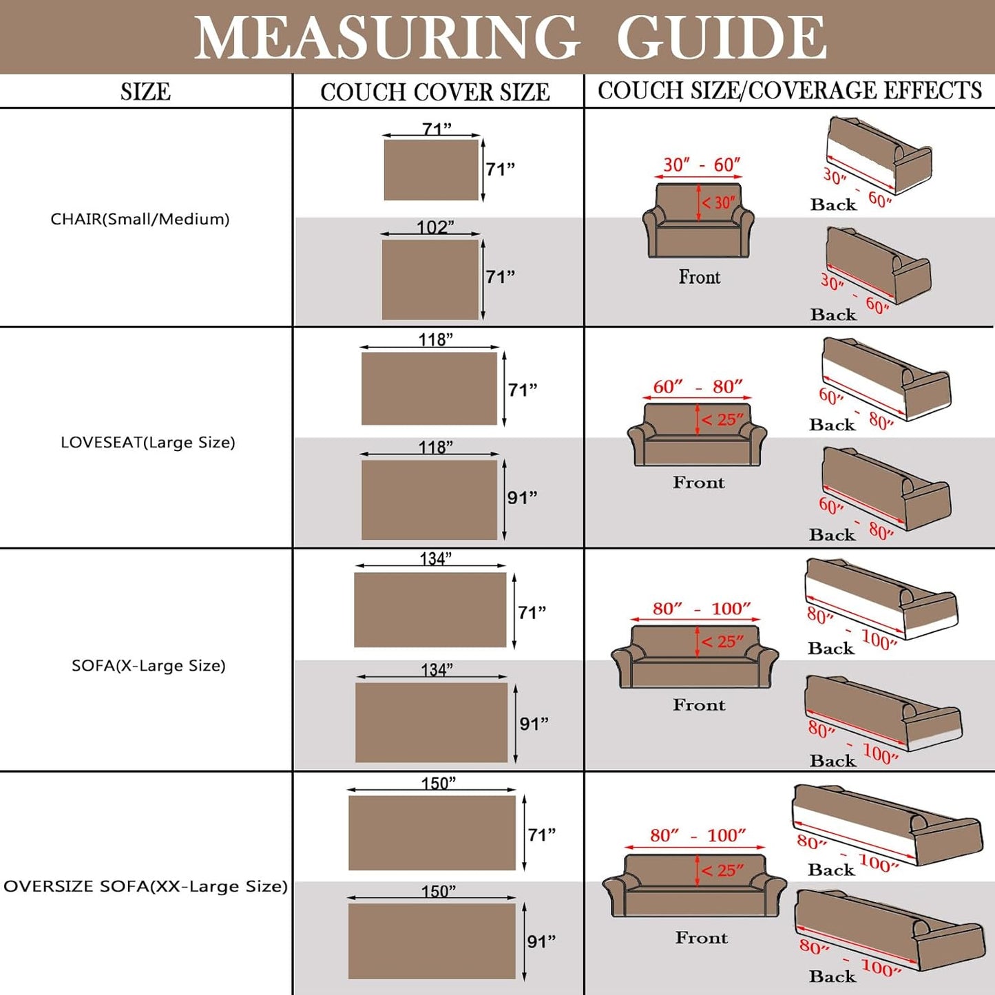 HANDONTIME Boho Geometric Couch Covers for Sofa Pet Friendly Taupe and Black Sofa Covers Washable Chenille Couch Blanket Cover for 3 4 Cushion Couches Pet Protector Furniture Cover Soft, 71" X 150"