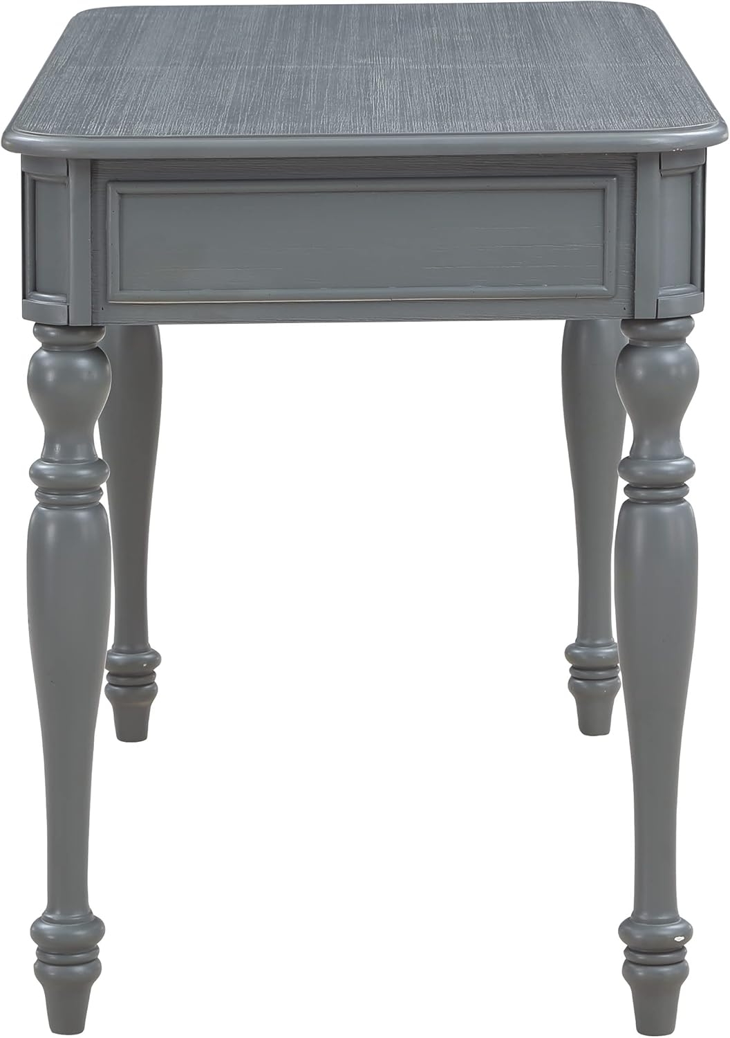 OSP Home Furnishings Country Meadows 48 Inch Writing Desk with Drawer, Plantation Grey