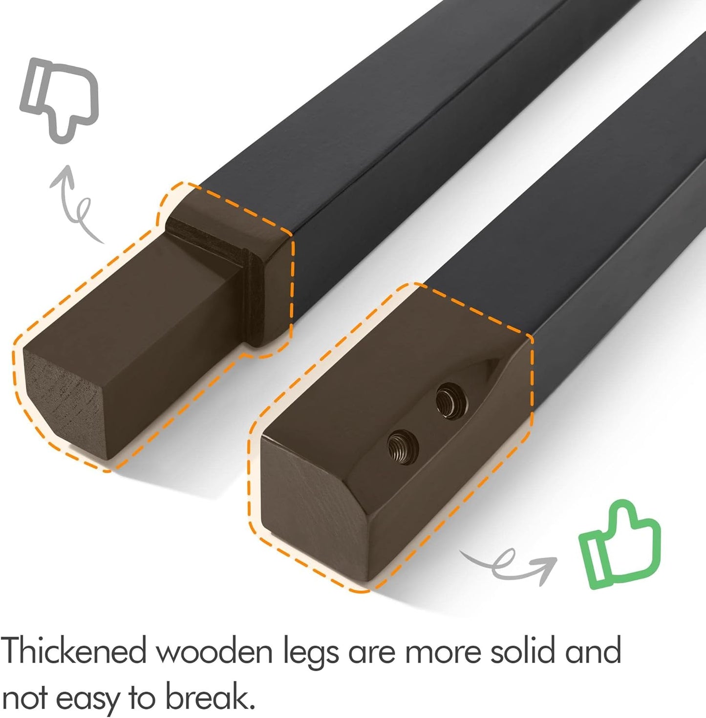 Yaheetech Dining Chairs Set of 2 Modern Style Faux Leather Dining Room Chairs with Solid Wood Legs and Button Tufted Padded for Home Kitchen, Retro Brown