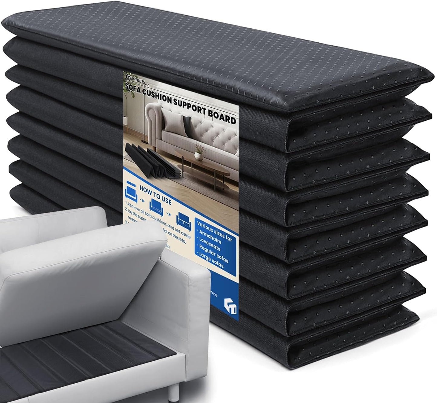 Heavy Duty Sofa Cushion Support Board for Sagging Sofas, 24''x 72'' Laminated Wood Sofa Cushion Support Board, Deep Support and Seat Protection