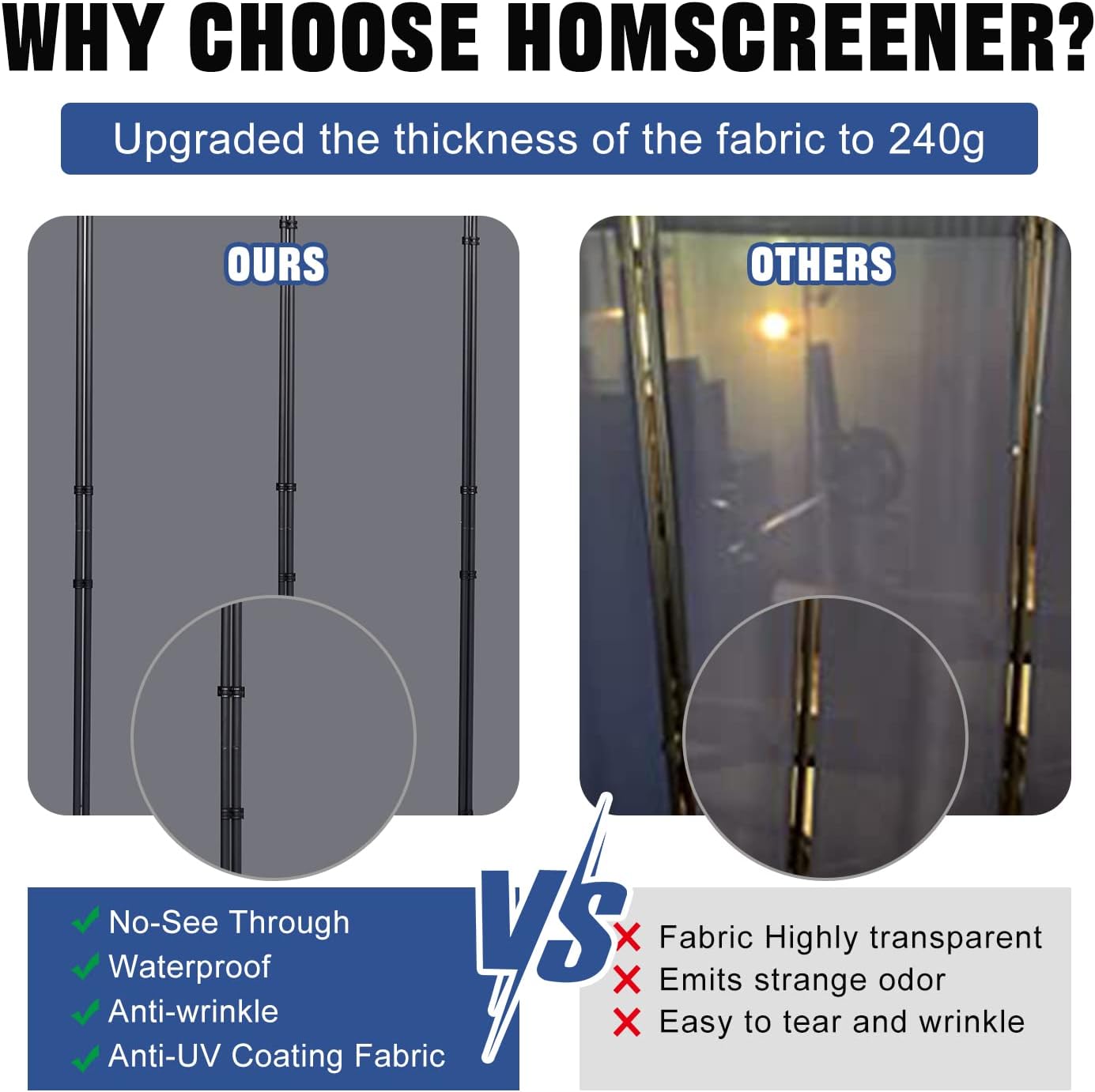 Room Divider 6FT Portable Room Dividers and Folding Privacy Screens, 132'' W Fabric Divider for Room Separation, 6 Panel Partition Room Dividers Freestanding Wall Divider Screen for Dorm Studio Office