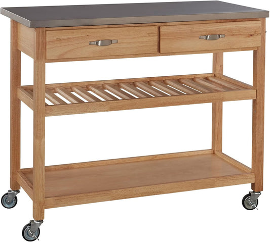 homestyles General Line Brown Kitchen Cart