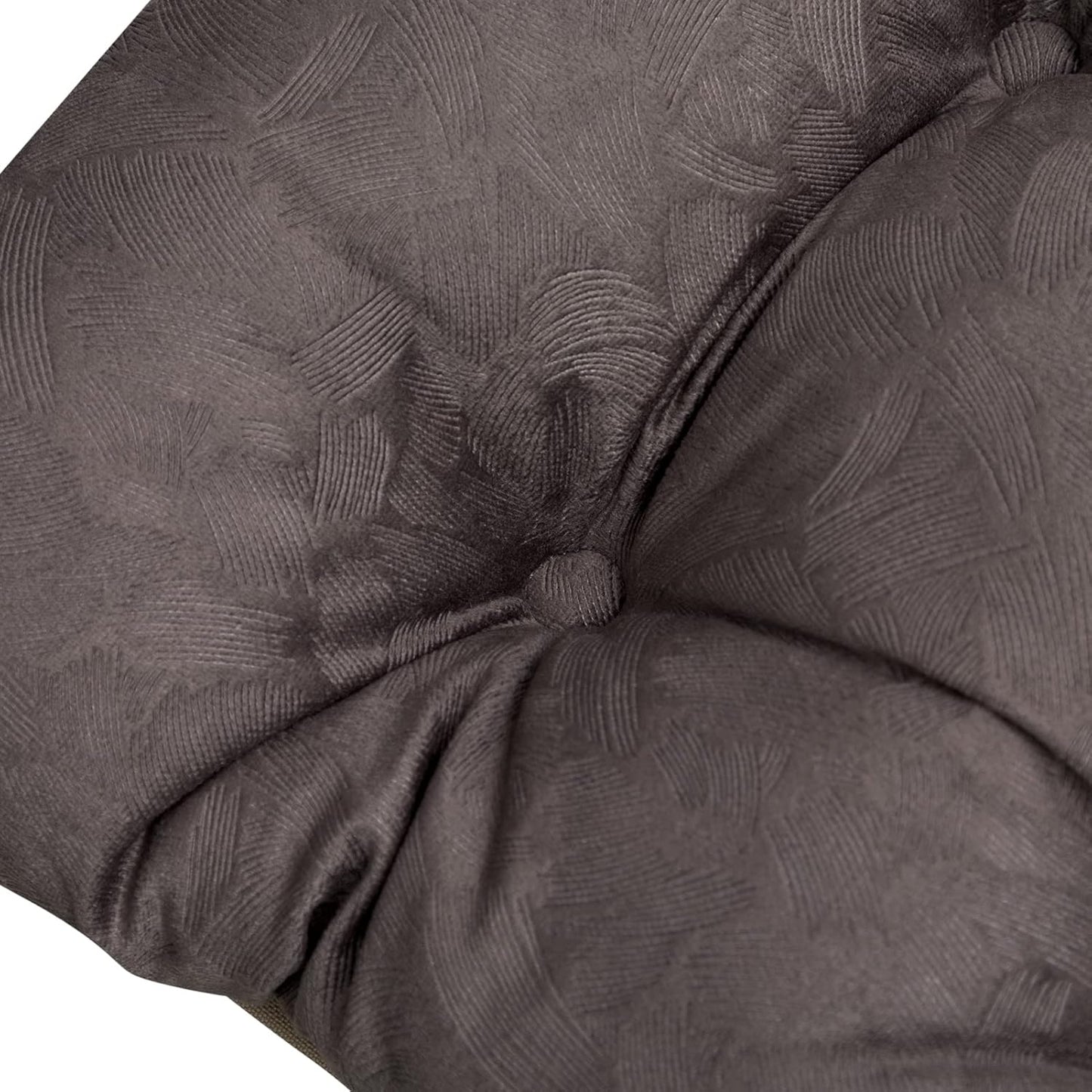 HollyHOME 15"(H) Folding Footrest Stool, Upholstered Small Foldable Ottoman, Accent Padded Sofa Foot Stool for Lazy Chair, Metal Frame Portable Foot Rest Ottoman for Living Room, Bedroom, Coffee