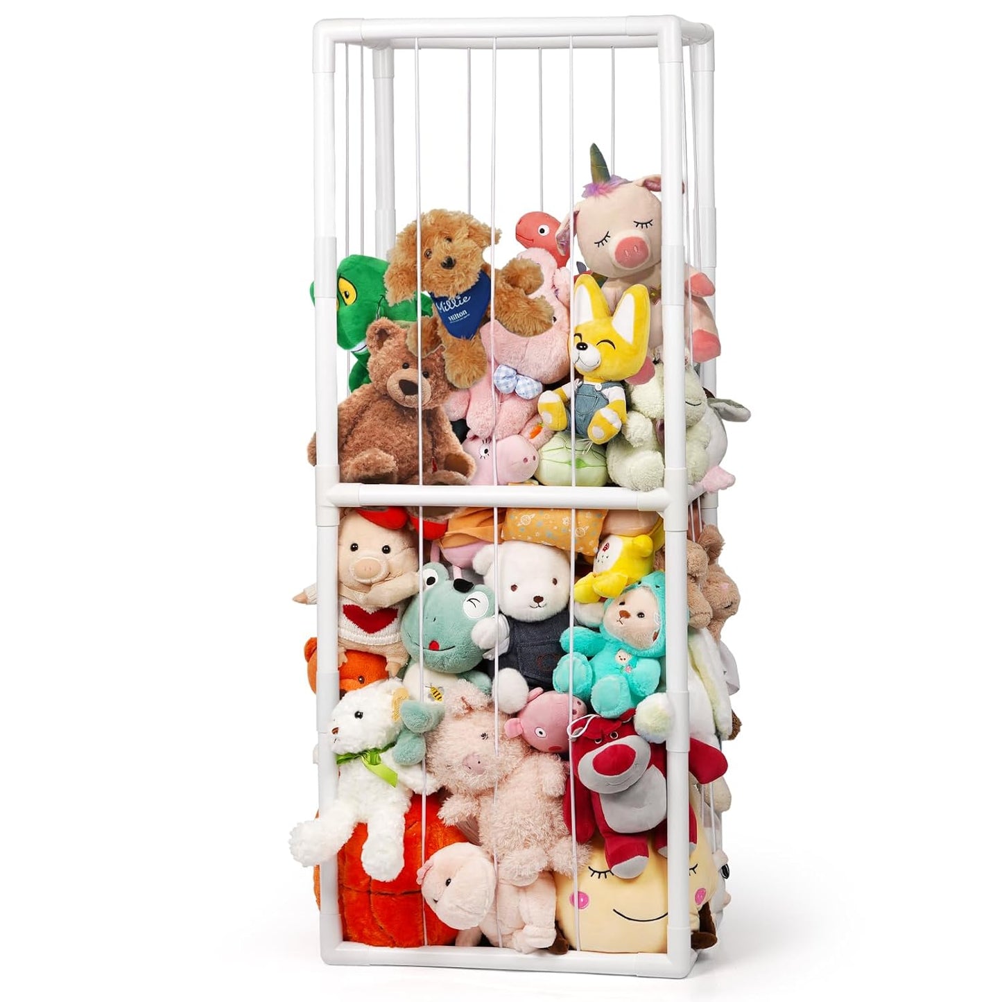 Stuffed Animal Zoo Storage Stuffed Animal Holder PVC Plush Storage Organizer Shelf with Elastic Band for Nursery Play Room Bedroom