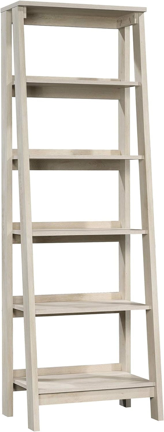 Sauder Trestle 5 Bookcase/Book Shelf, L: 23.54" x W: 16.61" x H: 71.14", Chalked Chestnut finish