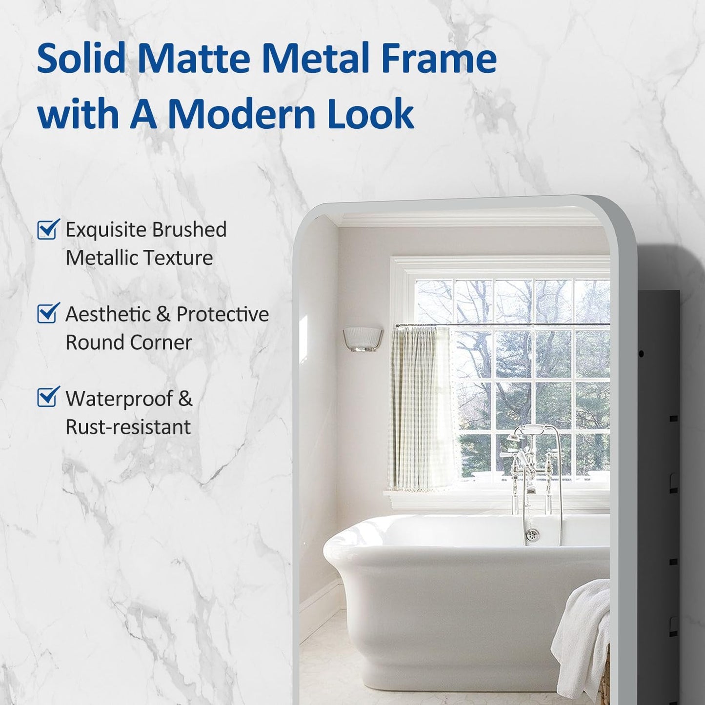 16x24 Inch Medicine Cabinet for Bathroom with Mirror Brushed Silver Metal Framed Recessed Bathroom Medicine Cabinet with Mirror Wall Mounted