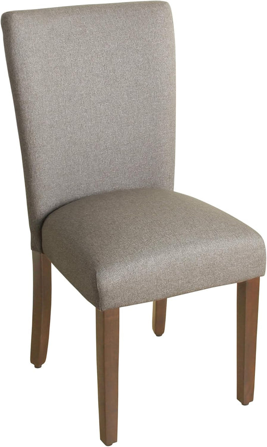 HomePop Parsons Classic Upholstered Accent Dining Chair, Single Pack, Gray