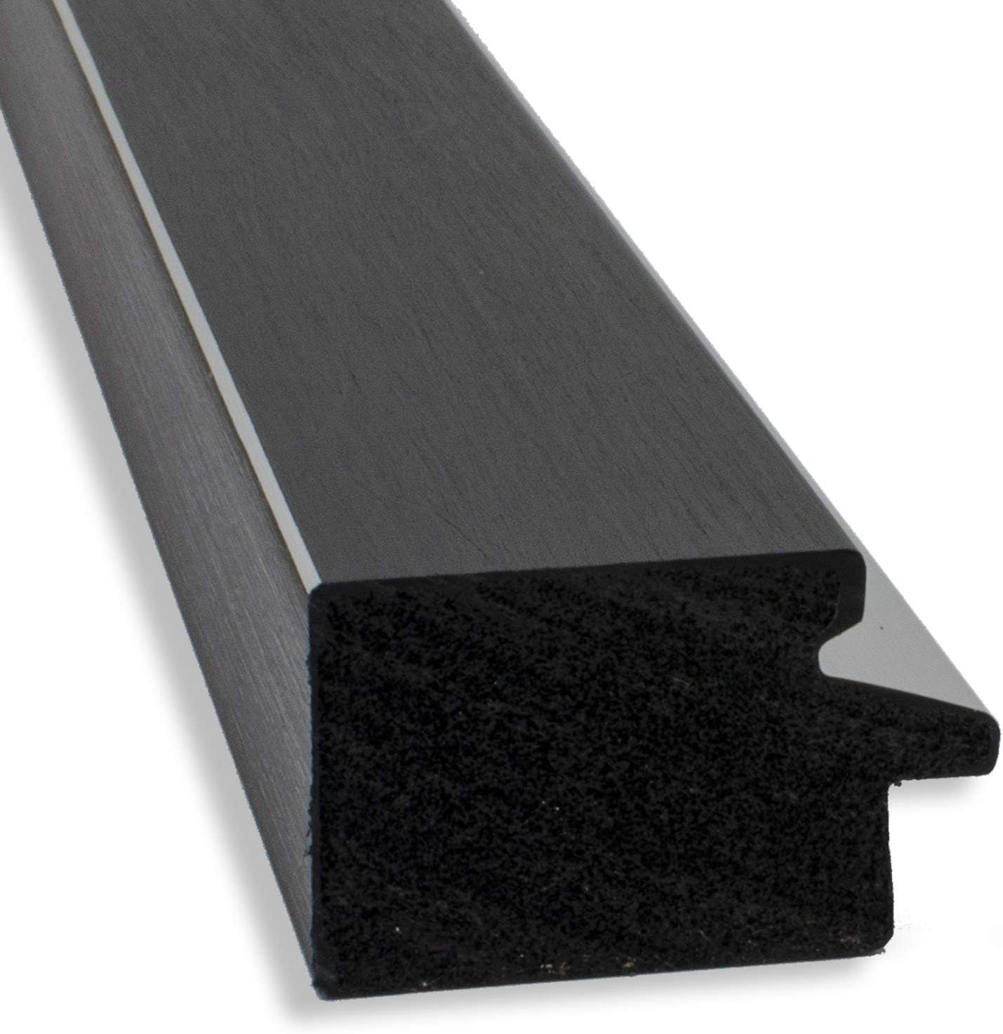 Amanti Art Black Bathroom Mirror for Over Sink, 25x31 Eva Black Silver Narrow Rectangle Vanity Mirror, Large Modern Contemporary Frame, Hangs Horizonally and Vertically, Bathroom Wall Decor, Beveled