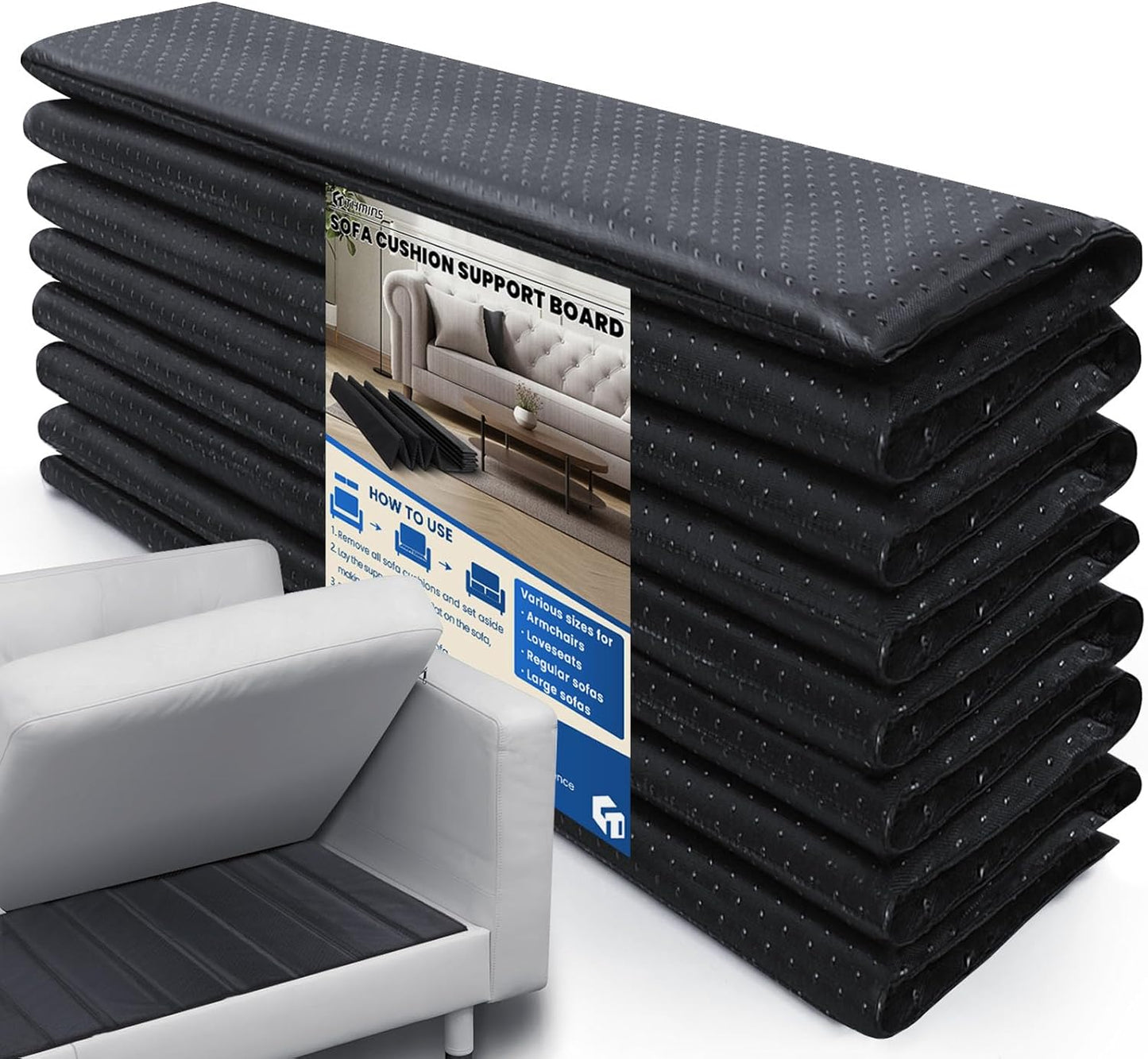 Heavy Duty Sofa Cushion Support Board for Fixing Sagging Sofas, 21.5" x 70" Laminated Wood Sofa Cushion Support Board, Double Sided Non-Slip Deep Support and Protect Sofa Cushions