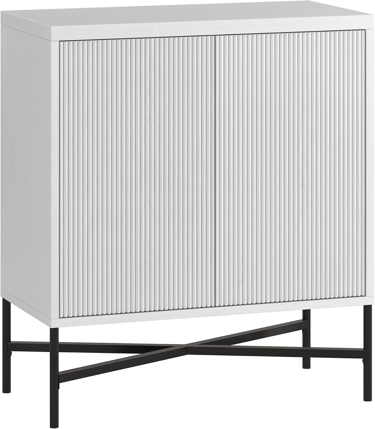 Henn&Hart Brighton Accent Cabinet, 28" Wide, White