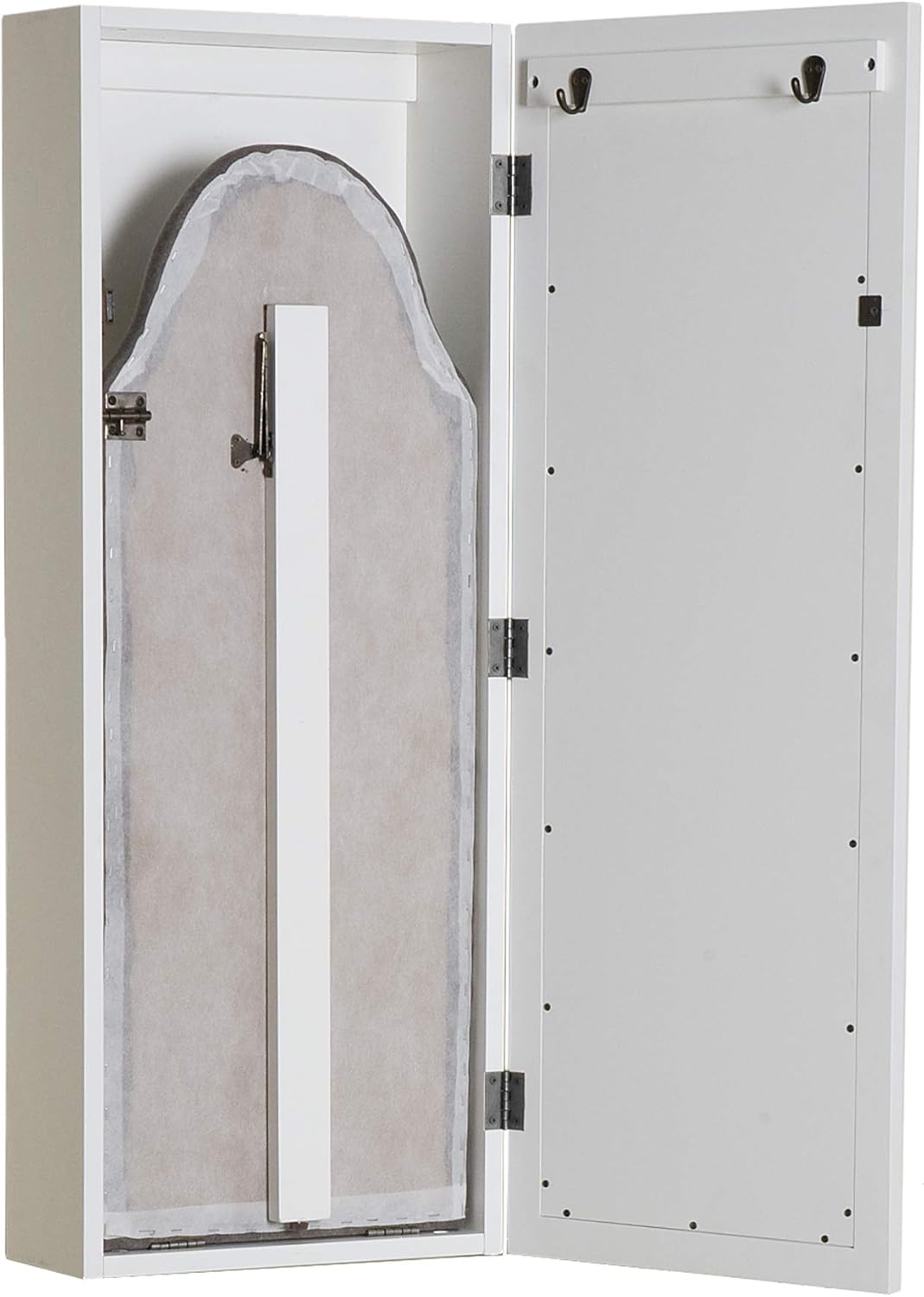 SEI Furniture Wall Mount Fold Ironing Center, 16 W x 7 D x 42 H (inches), White