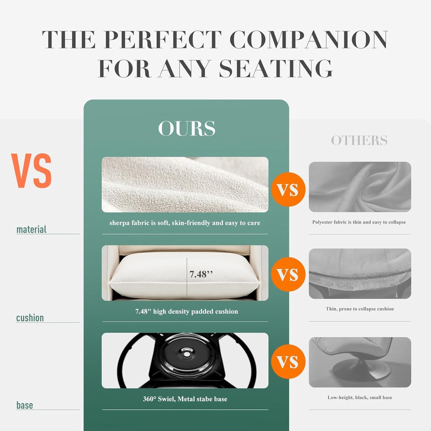 COLAMY Swivel Accent Chair Set of 2, 34 Inches Wide Upholstered Arm Chair with Plump Back Pillow, Modern Sofa Living Room Chair for Bedroom, Corner, Reading Nook-Beige