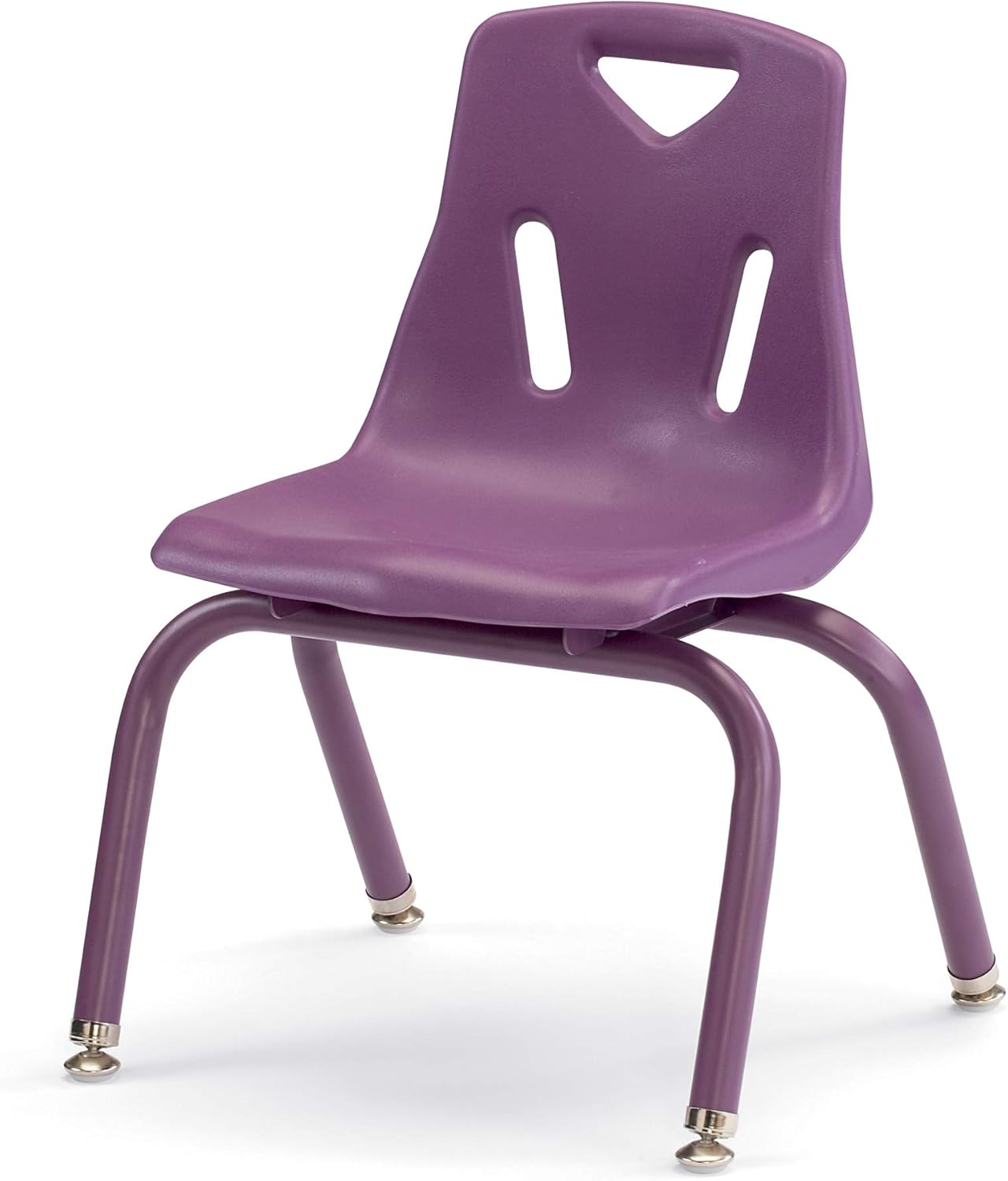 Berries Jonti-Craft 8122JC6004 Stacking Chairs with Powder-Coated Legs, 12" Height, Purple, Pack of 6