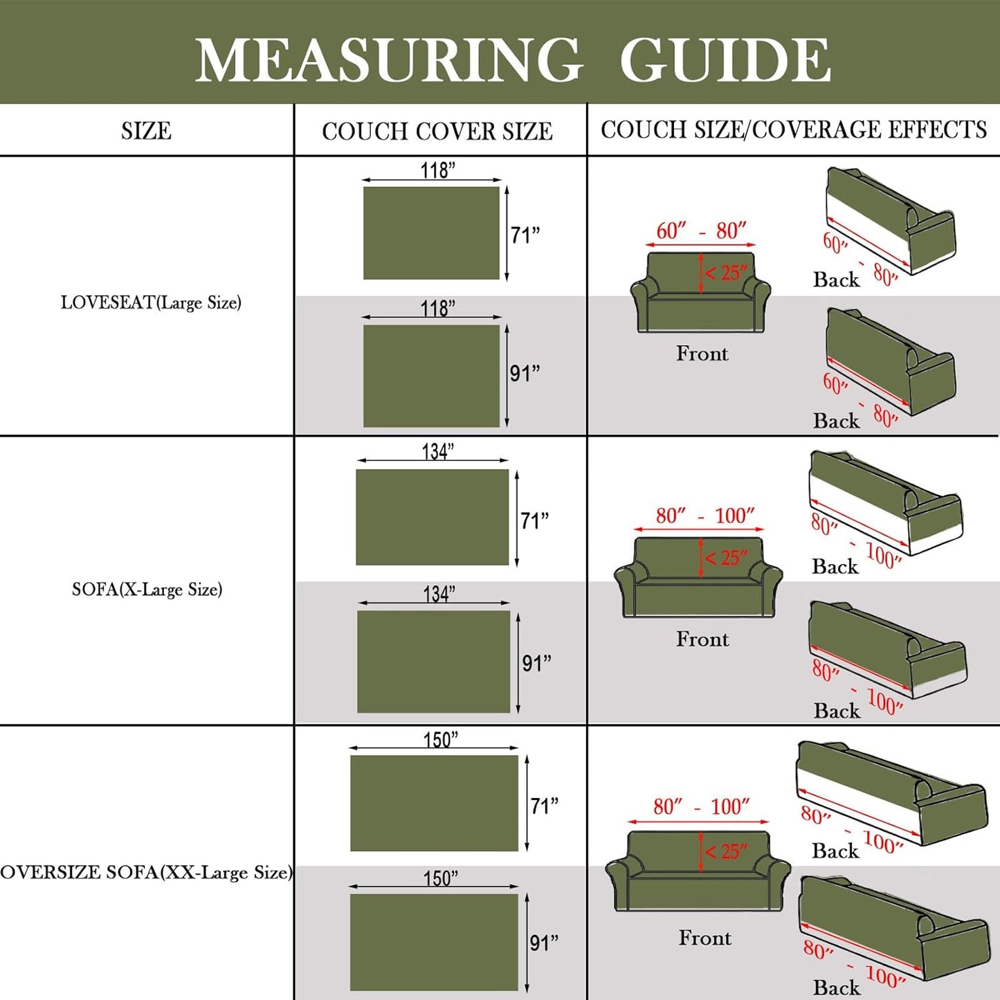 HANDONTIME Green Sofa Cover Vintage Couch Cover for Dogs 91" X150" Couch Cushion Covers with Tassel Herringbone Sofa Cover Boho Sofa Covers for 3 Cushion Couch Chenille Soft Loveseat Sofa Covers