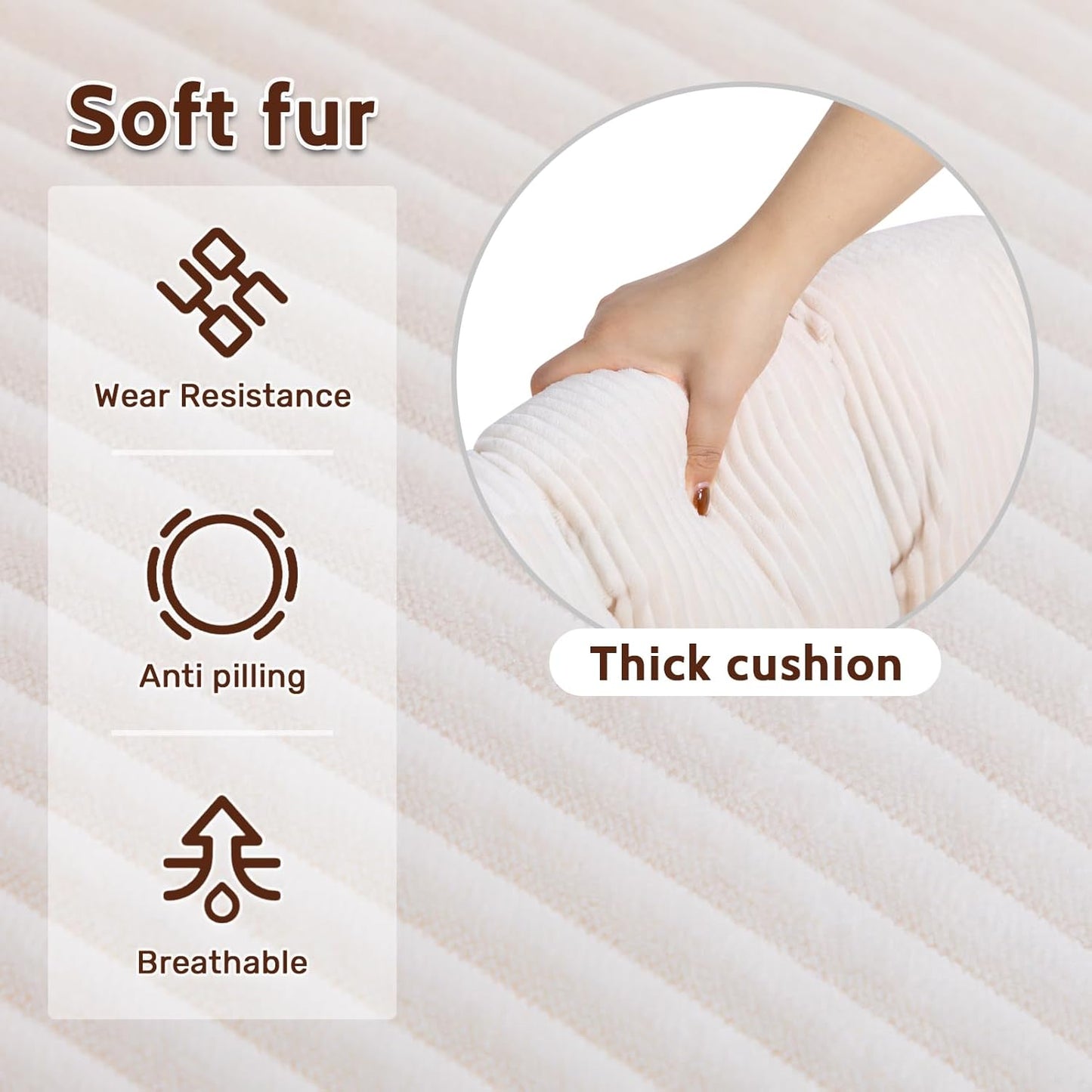 HollyHOME Modern Velvet Accent Chair, Upholstered Comfy Reading Chair, Fabric Large Lazy Arm Chair with Soft Cushion, Metal Frame Lounge Sofa Chair for Living Room, Bedroom, Balcony, Beige