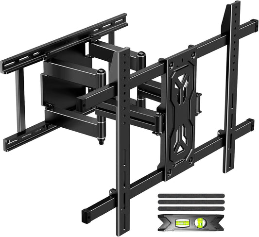 MOUNTUP Heavy Duty Full Motion TV Wall Mount for 50-110 inch Large TVs, Holds 250 lbs, 1.65" Slim TV Bracket with Extension, Swivel & Tilt, Preassembled, Max VESA 800x600mm, Fits 12-24" Studs, MU0096